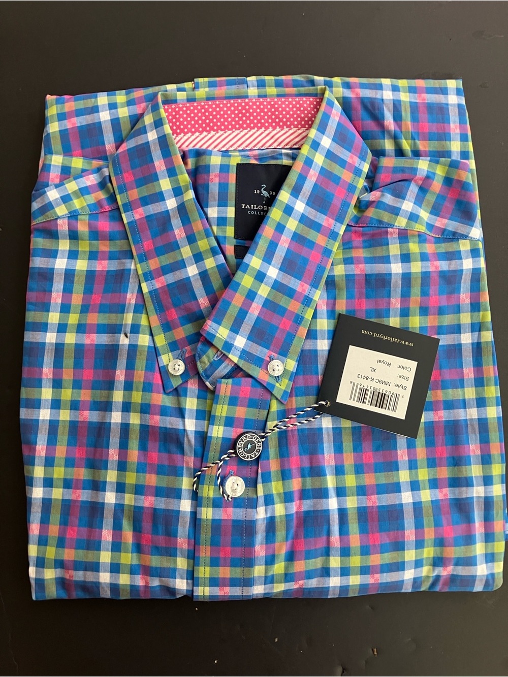 Tailorbyrd Blue Multi-Check Casual Button-Down Shirt